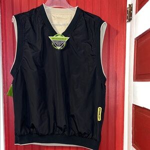 Stanley Black and Cream Reversible Vest Size M/L